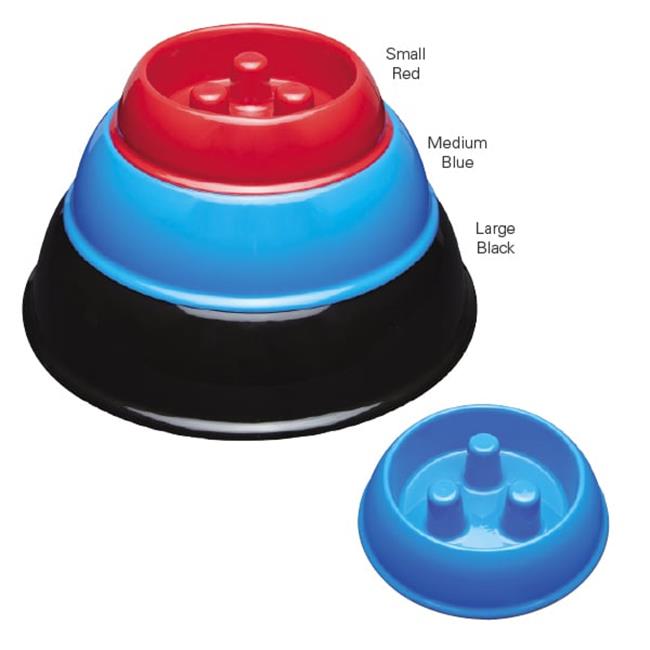 Plastic Slow Feeder Bowl ZX7082 15 Plastic Slow Feeder Bowl 40oz Blue