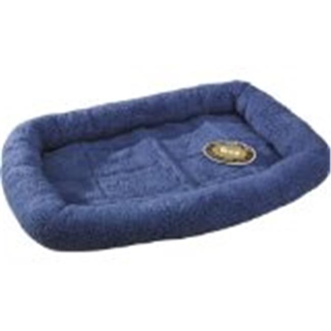 Slumber Pet ZW260 36 90 Sherpa Crate Bed 35.75 x 22.75 In Slate Blue