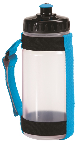 Picture of AGM Group 78270 Slim Handheld Bottle Carrier with 650 ml - Blue