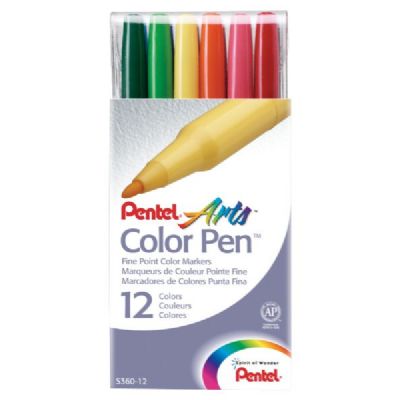 Picture of Pentel S360-12 Color Pen Marker 12-Color Set