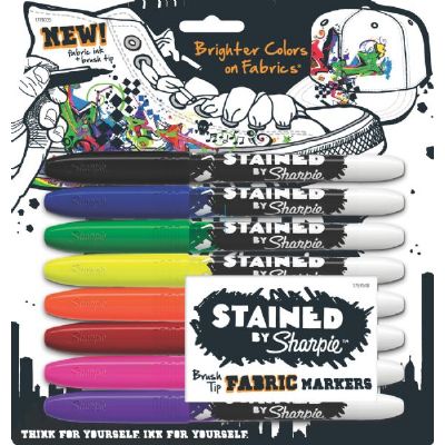 Picture of Stained SN1779005 By Sharpie Fabric Marker 8-Color Set