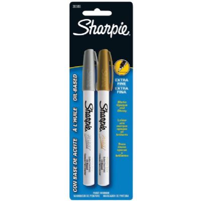 Picture of Sharpie SN30588 Oil-Based Metallic Paint Extra Fine Marker 2-Pack