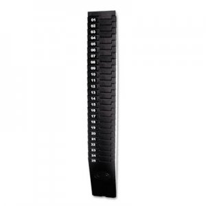 Picture of Lathem 257EX Expandable Time Card Rack- 25-Pocket- Holds Seven Inch Cards- Black Plastic
