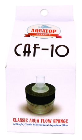 Picture of Aquatop Aquatic Supplies Classic Aqua Flow Sponge Aquarium Filter Up To 10 Gal CAF-30