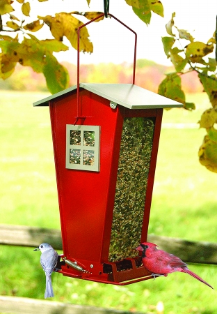 Picture of Audubon/Woodlink Snack Shack Squirrel Resistant Feeder Red NA35194