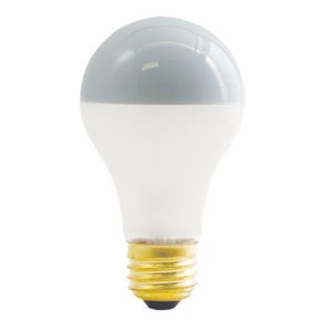 Picture of Bulbrite Pack of (8) 100 Watt Dimmable Frost Silver Bowl A21 Incandescent Light Bulbs with Medium (E26) Base  2700K Warm White Light