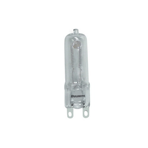 Pack of (5) 25 Watt 120V Dimmable Clear T4 Halogen Mini Light Bulbs with Bi-Pin (G9) Base  2900K Soft White Light