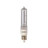 Picture of Bulbrite 610251 Q250CL-MC 250-Watt Dimmable Halogen JD Type T4- Mini-Candelabra Base- Clear  - Pack of 5
