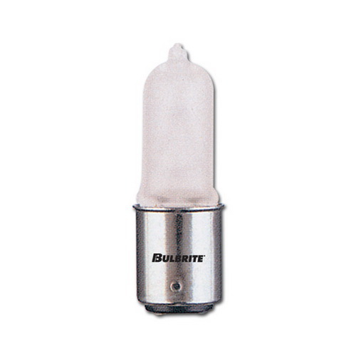 Picture of Bulbrite 613032 Q35FR-DC 35-Watt Dimmable Halogen JD Type T4- Double Contact Bayonet Base- Frost  - Pack of 5