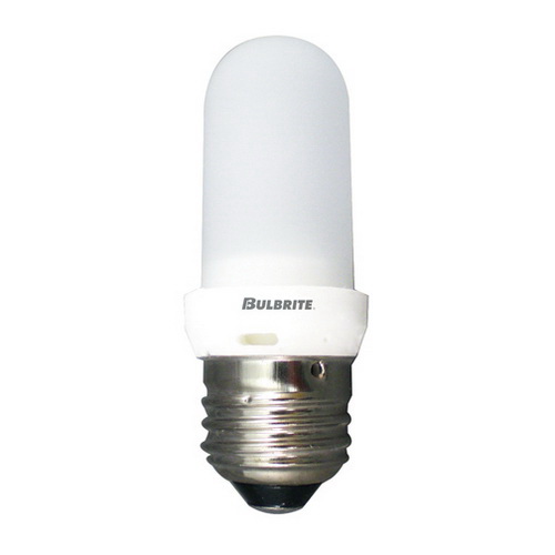 Picture of Bulbrite Pack of (4) 250 Watt 120V Dimmable Frost T10 Halogen Mini Light Bulbs with Medium (E26) Base  2900K Soft White Light
