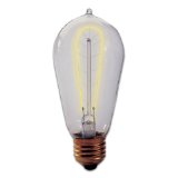 Picture of Bulbrite Pack of (4) 40 Watt Dimmable Antique ST18 Nostalgic Hairpin Incandescent Light Bulbs with Medium (E26) Base  2200K Amber Light
