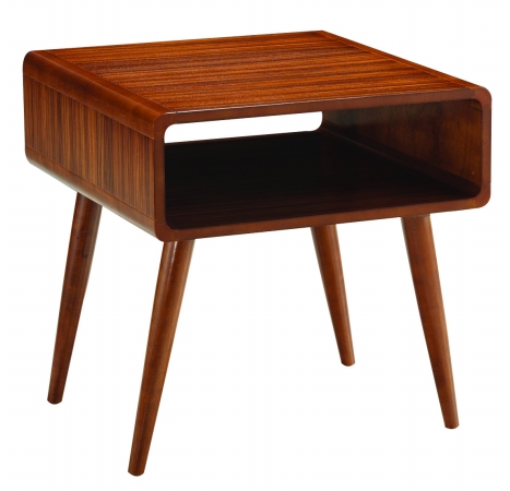 Alborg End Table, Zebra Series