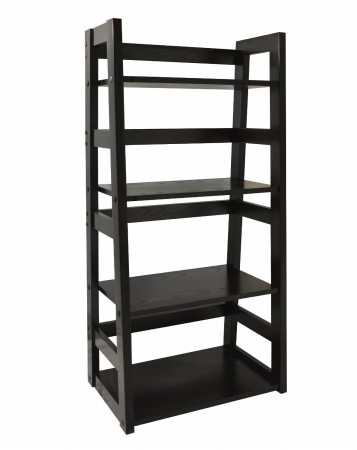 Picture of Convenience Concepts 131410 Trestle Bookcase - Black