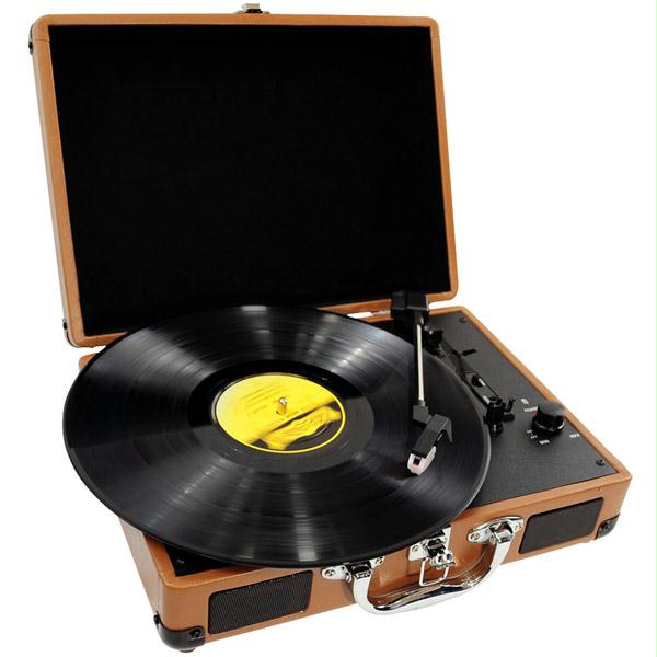 Retro Belt-Drive Turntable With USB-to-PC Connection- Rechargeable Battery - PVTT2UWD -  Pyle
