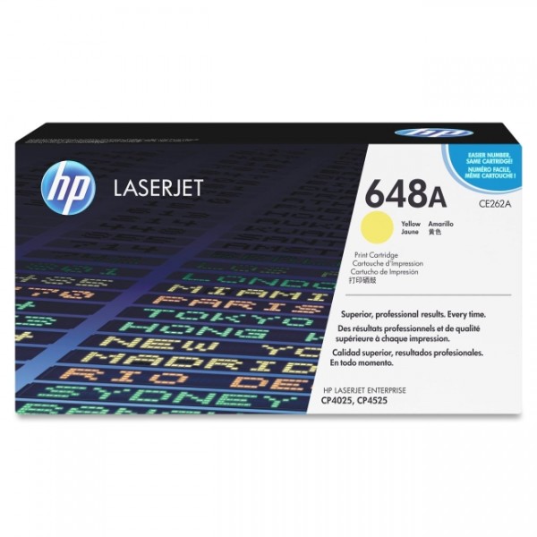 Picture of 648A Yellow Toner Cartridge - CE262AG