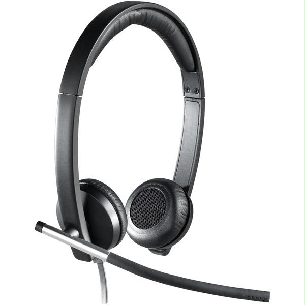 Picture of Logitech H650e USB Double-Ear Corded Headset - 981-000518