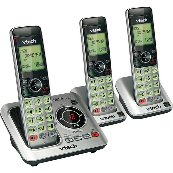 Picture of Vtech 3 Handset Answering System with Caller ID and Call Waiting - 80-8615-00