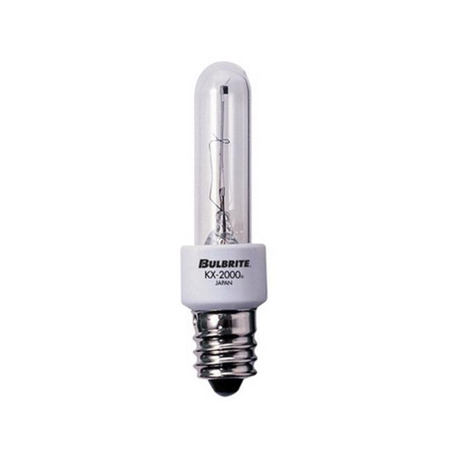 Bulbrite KX2000 Pack of (2) 40 Watt Dimmable Clear T3 Xenon Light Bulbs with ...