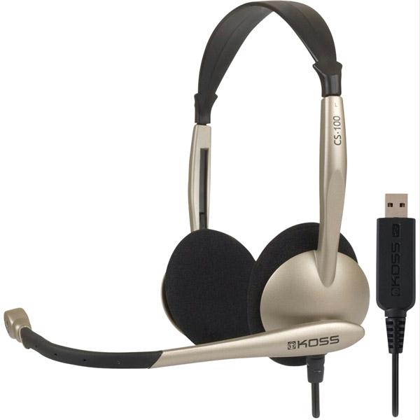 Picture of Koss USB Communication Headset CS100 with Noise Reduction Microphone - CS100 USB