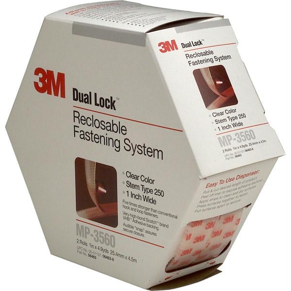 Picture of 3M Dual Lock Clear Reclosable Fastener 2-Pk - MP3560