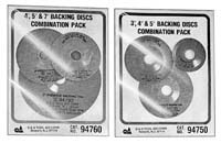 S & G TOOL AID TA94760 4 in. 5 in. and 7 in. Phenolic Backing Disc Combination Pack