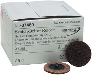 Picture of 3M MM07480 2 in. Coarse Roloc Conditioning Cleaning Discs