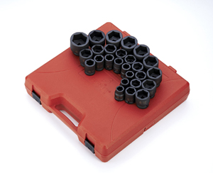 Sunex 26 Piece .75 In. Drive Metric Impact Socket Set