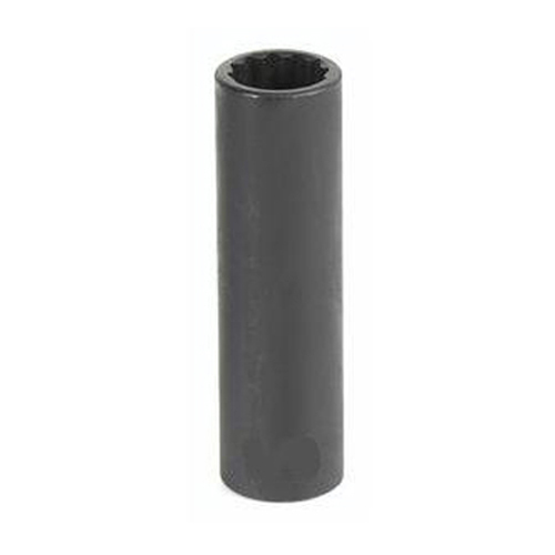 3/8" Drive, 16mm Size, Metric Socket, 12 Points, 16mm, 3/8"D, Impact, 12pt., D, Blk