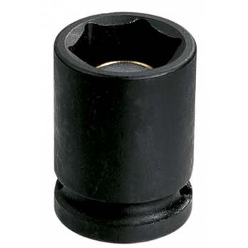 Grey Pneumatic 13Mm X 6 Point Short 1/2" Drive Magnetic Impact Socket (2013MG)