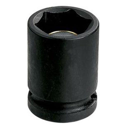 Grey Pneumatic 9/16" X 6 Point Short 1/2" Drive Magnetic Impact Socket (2018RG)