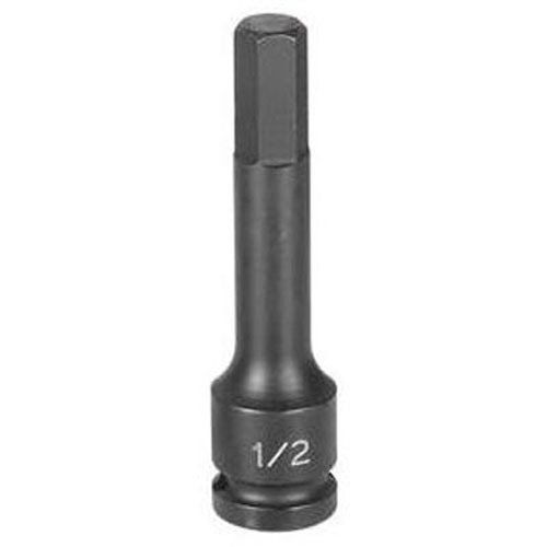 Grey Pneumatic 1/2" Drive x 1/4" Hex Driver 4" Length Socket (29084F)
