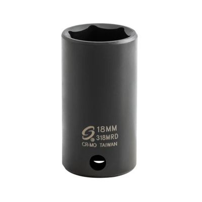 Sunex Tool 318MRD .38 Inch Dr 18Mm Semi-Deep Impact Socket