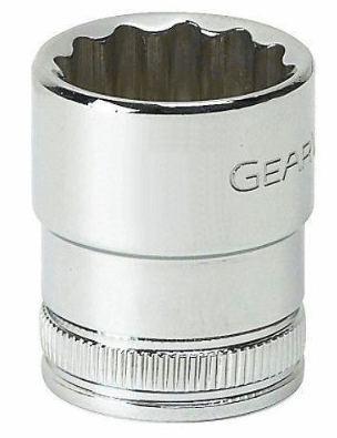1/4" Drive 12 Point Standard Metric Socket 15mm