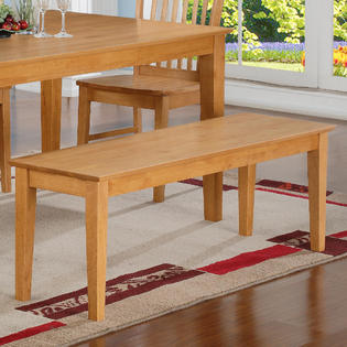 East West EWCBEN-OAK-W Capri bench with wood seat- Oak