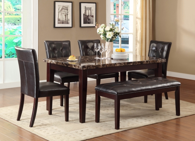 Picture of Home Elegance 2544-64 Teague Dining Table Only in Espresso