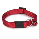 Picture of Guardian Gear ZA1000 08 83 Basic Nylon Cat Collar 8-12 In Red