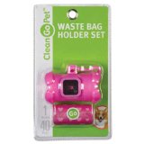 Picture of Clean Go Pet ZW4641 75 Bone Waste Bag Holder Pink