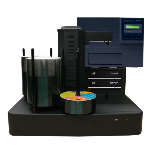 CRONUS220-BD-S2T-P55-BK Cronus 2 Target Robotic Automatic Blu-ray DVD CD Disc TEAC P55 Thermal Printer Publishing System 220 Disc Capacity -  Vinpower Digital