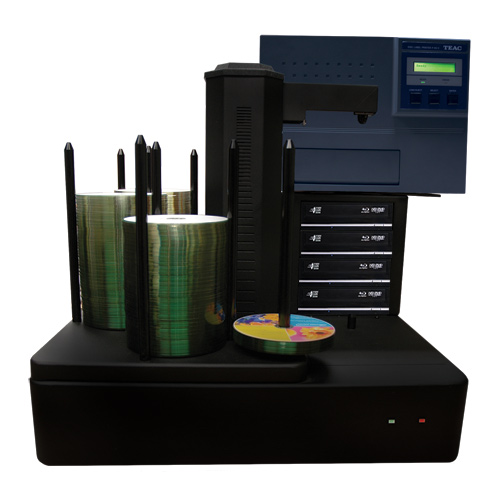 CRONUS500-BD-S4T-P55-BK Cronus 4 Target Robotic Automatic Blu-ray DVD CD Disc TEAC P55 Thermal Printer Publishing System 500 Disc Capacity -  Vinpower Digital