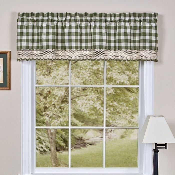 Picture of Achim BCVL14SG12 Buffalo Check Valance - 58 in. x 14 in.