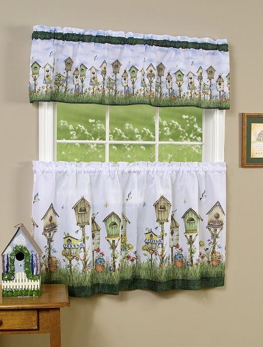 Picture of Achim HSTL36ML12 Home Sweet Home Tier & Valance Set - 58 in. x 36 in. Tier Pair -58 in. x 13 in. Valance