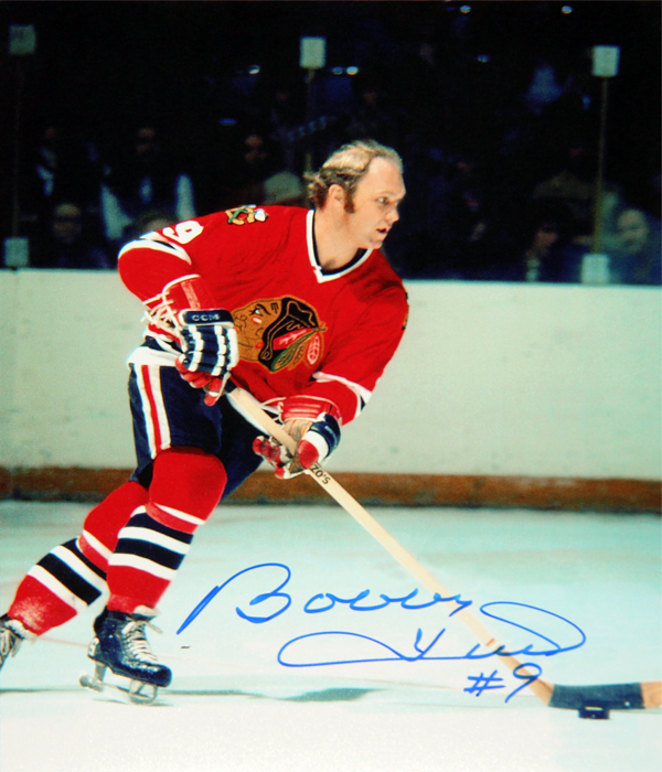 Bobby Hull Signed 8x10 Photo - Chicago Blackhawks (Action) -  Autograph Authentic, AAHPH30242