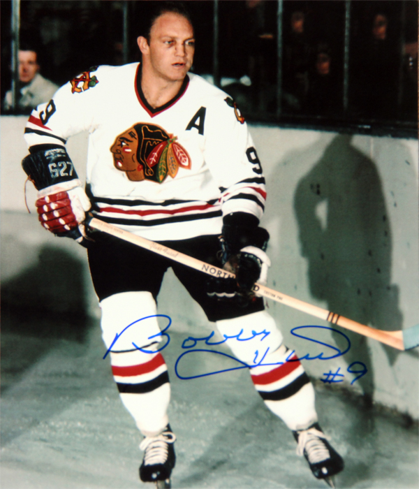 Bobby Hull Signed 8x10 Photo - Chicago Blackhawks (White) -  Autograph Authentic, AAHPH30246