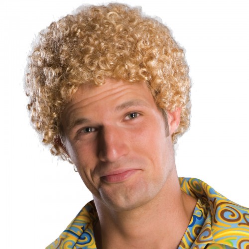 Picture of Rubies Costumes 180288 Tight Fro Blonde Wig Adult - One Size