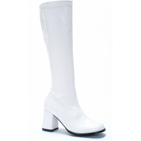 Picture of Ellie Shoes 149646 Gogo - White Adult Boots - Size 7