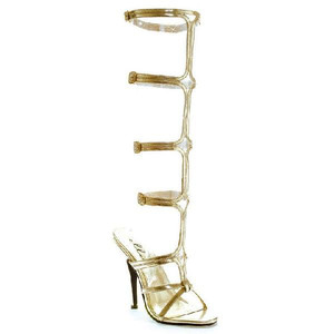 Picture of Ellie Shoes 149508 Sexy Gold Adult Shoes - Size 9