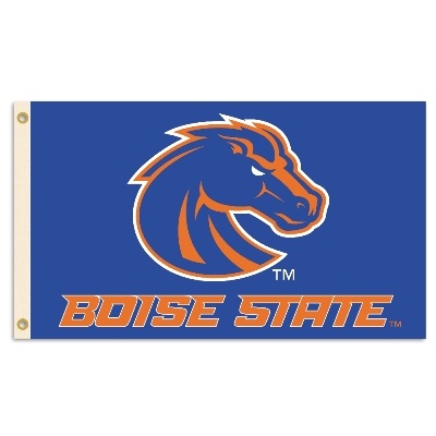 BSI Boise State Broncos 3 Ft x 5 Ft Flag with Heavy-Duty Brass Grommets - High Durability, Designed for Football, Basketball & Baseball Fans Ootdoor Use