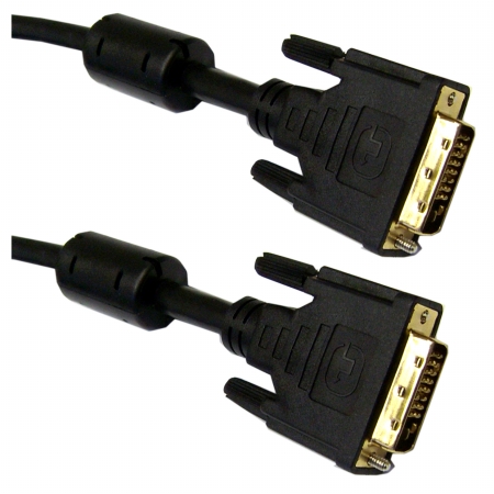 DVI-D Dual Link Cable with Ferrite, Black, DVI-D Male, 3 meter (10 foot)
