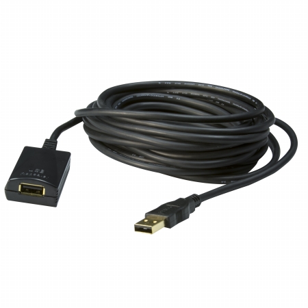 USB 2.0 High Speed Active Extension Cable, USB Type A Male to Type A Female, 16 foot