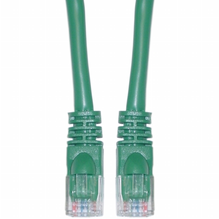 Cat6 Green Copper Ethernet Patch Cable, Snagless/Molded Boot, POE Compliant, 200 foot